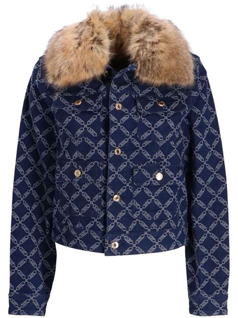 michael kors leopard denim jacket|michael kors windbreaker jacket.